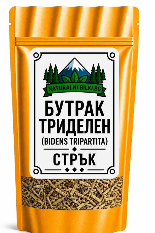 Бутрак триделен – стрък, рязан (Bidens tripartita)