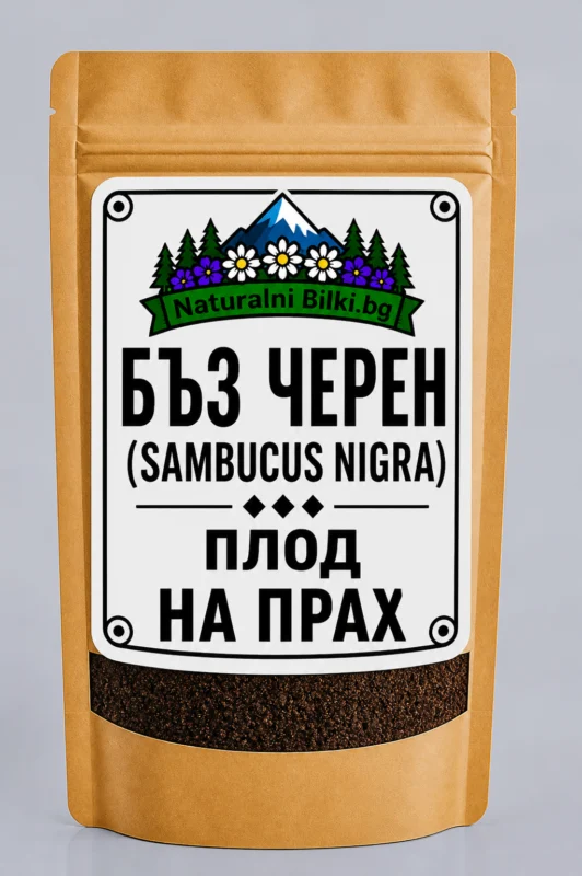 Черен бъз – плод, на прах (Sambucus nigra)