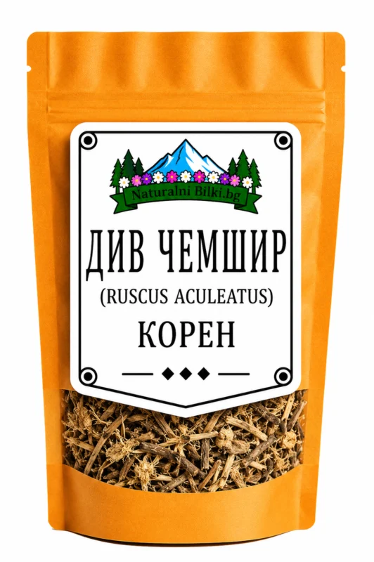 Див чемшир (бодлива зайча сянка) – корен, рязан (Ruscus aculeatus)