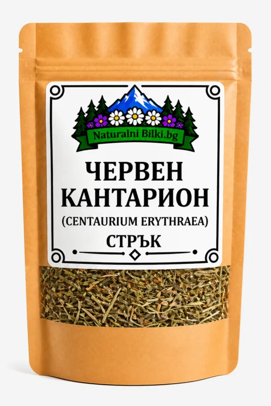 Червен кантарион – стрък, рязан (Centaurium erythraea)