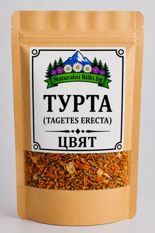 Турта (тагетес) – цвят, рязан (Tagetes erecta)