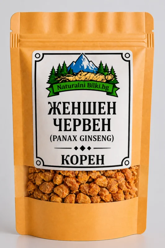 Червен женшен – корен, рязан (Panax ginseng)
