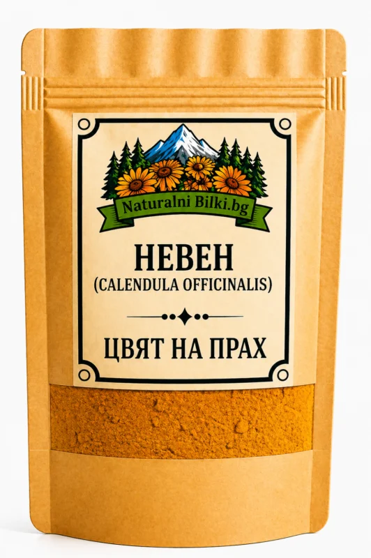 Невен – цвят, на прах (Calendula officinalis)
