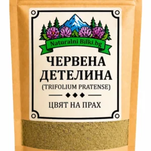 Червена детелина – цвят, на прах (Trifolium pratense)